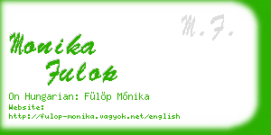 monika fulop business card