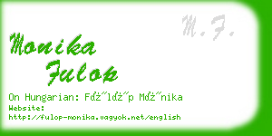 monika fulop business card